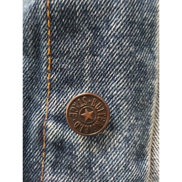 RARE BLUE DENIM JACKET BUTTERFIELD STAGE Silverton Las Vegas Size Large 90's - Picture 6 of 11